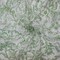 White-Green Nylon Floral Vine Printed Lace Mesh Knit Fabric By the Yard